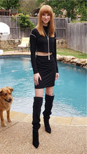 Load image into Gallery viewer, Rhinestone Chain Over The Knee Long Boots